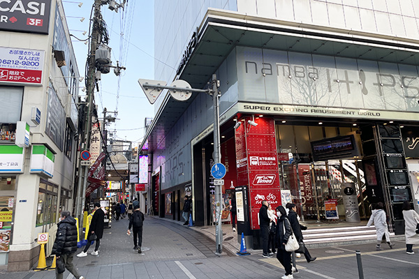 メロスクの場所は戎橋筋商店街の中